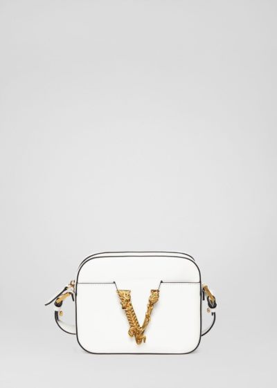 Versace Virtus Camera Bag Virtus Bag γυναικεια ασπρα | HDH0HLE
