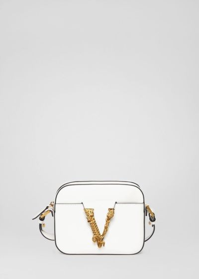 Versace Virtus Camera Bag τσάντεσ ώμου γυναικεια ασπρα | 3NXT7VN