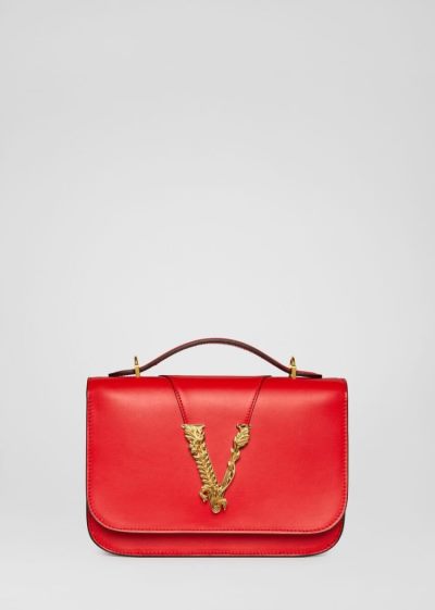 Versace Virtus Shoulder Bag τσάντεσ ώμου γυναικεια κοκκινα | SS8QX1X