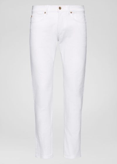 Versace White Jeans τζιν παντελονι ανδρικα ασπρα | Q7R74JV