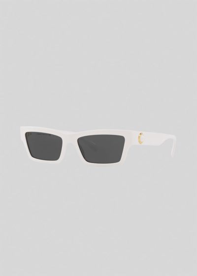 Versace White Medusa Ares Cat Eye γυαλια ηλιου γυναικεια ασπρα | M3AS1IS