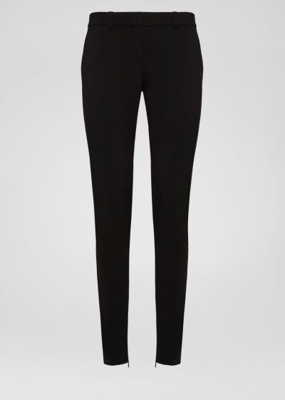Versace Wool φορεμα Trousers παντελόνι γυναικεια μαυρα | BPIM8OF