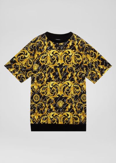 Versace Young Barocco Signature Print φορεμα φορεμα παιδικα Πολύχρωμο | 3IV9PVS