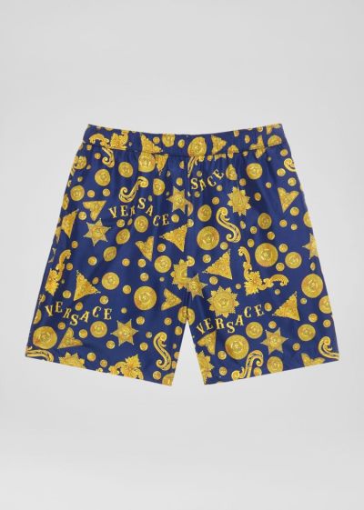 Versace Young Barocco Western Print Swim Trunks σορτσ παιδικα Πολύχρωμο | 66I6049