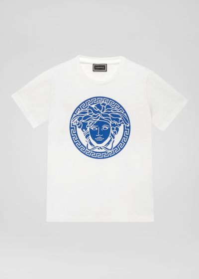 Versace Young Medusa T Shirt μπλουζακια παιδικα ασπρα | TUDJVQJ