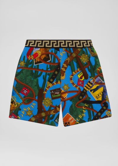 Versace Young Rodeo Kids Print Shorts σορτσ παιδικα Πολύχρωμο | LLQJ0HE