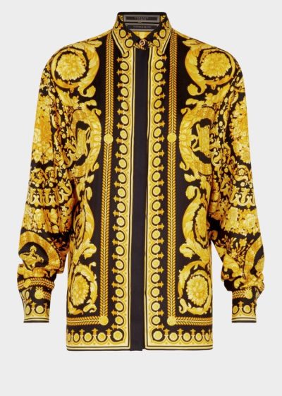 Versace Μπλούζες Barocco FW'91 Print Silk Shirt πουκαμισα γυναικεια Πολύχρωμο | HHU3WP4